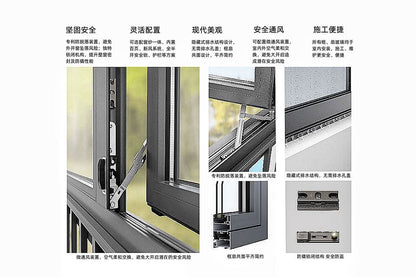 商用外开窗系统-EW55A外开窗